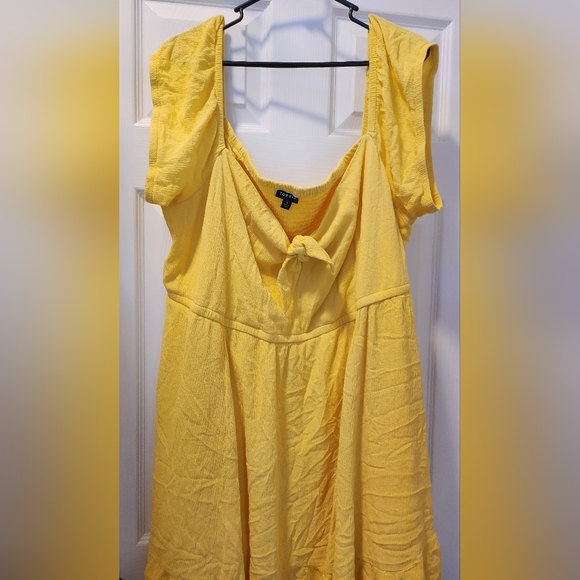 Torrid, MINI GAUZE PUFF SLEEVE SKATER DRESS, Plus Size 5X. - Picture 9 of 17